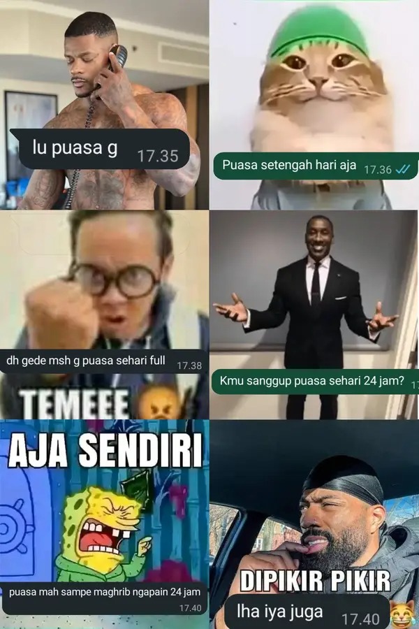 Jadi kamu puasa enggak? Yeet!