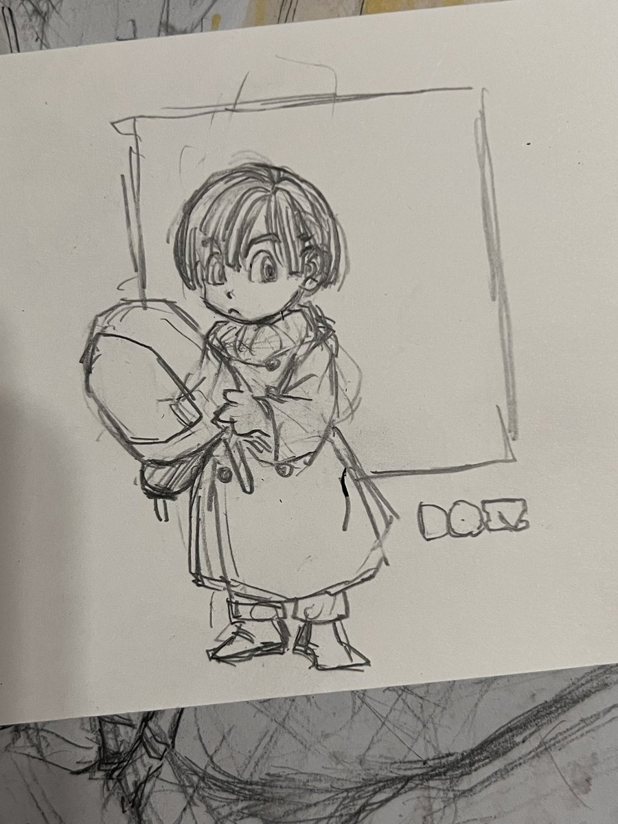 7men_town's tweet photo. 鳥山明氏のファンアートが流れて来たりしたので。
 #イラスト #illustration #らく描き #スケッチ #sketch #デザイン #design  #ドラクエ #絵描き #アナログ 
 #コピック #鉛筆 https://t.co/LUCbcj2rLC