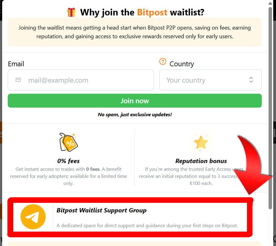 📢News for those on the Bitpost Waitlist!

We’ve just introduced an exclusive benefit for everyone registered on the waitlist.

🎯 The Bitpost Waitlist Support Group on Telegram is now live.

A dedicated group reserved exclusively for waitlist members, with the following