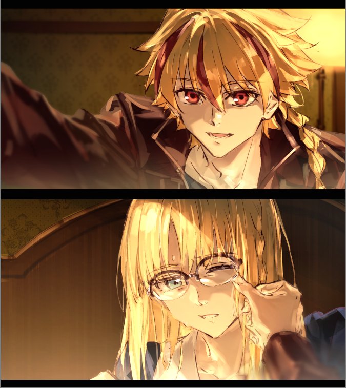 リチャアヤ ④卷很喜欢但很遗憾没能实现动画化的部分
「就我看来，头发既没睡乱也没有眼屎，身上穿的衣服也没有走样。好，应该没问题吧！」
「咦？啊……嗯，我想…… 没问题吧。」