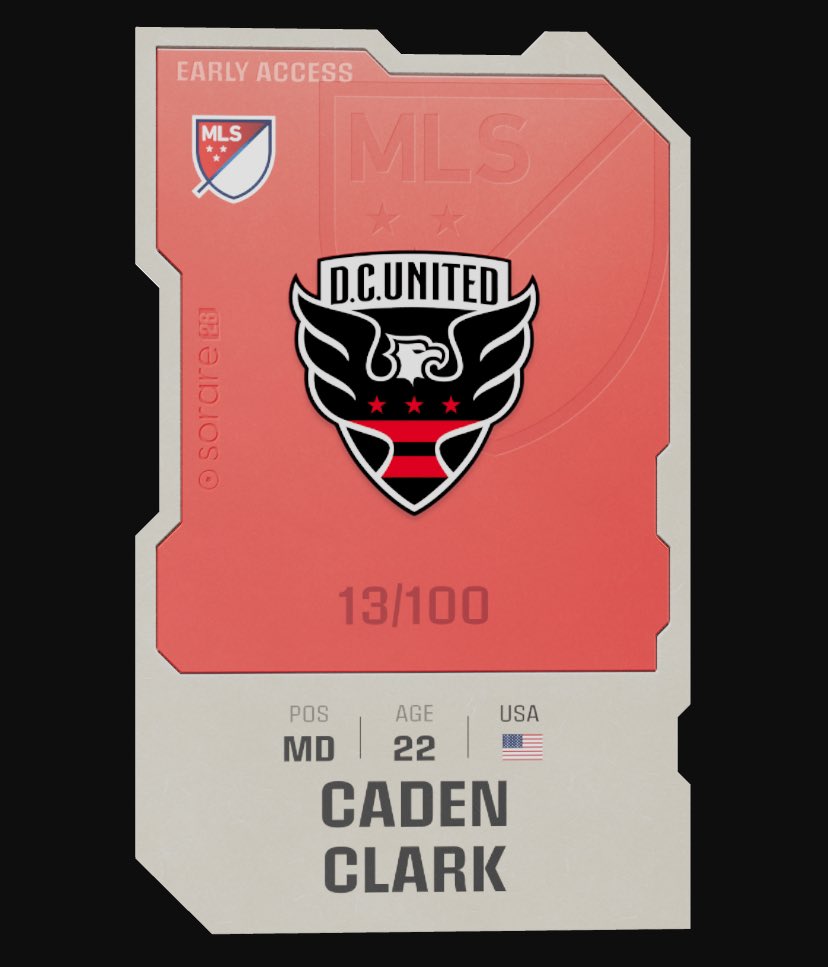 #Sorare 🔴Rare Clark #Giveaway🎊

Win a new MLS card👀

To enter:      
⭐️RT/❤️this post and (important) the post you have below👇
⭐️Follow
⭐️Comment your Sorare name!

I’ll DM winner on Wednesday.
Good luck!🍀

At 1k followers stay tuned👀

#sorare #soraregiveaway #Giveaway #NFT