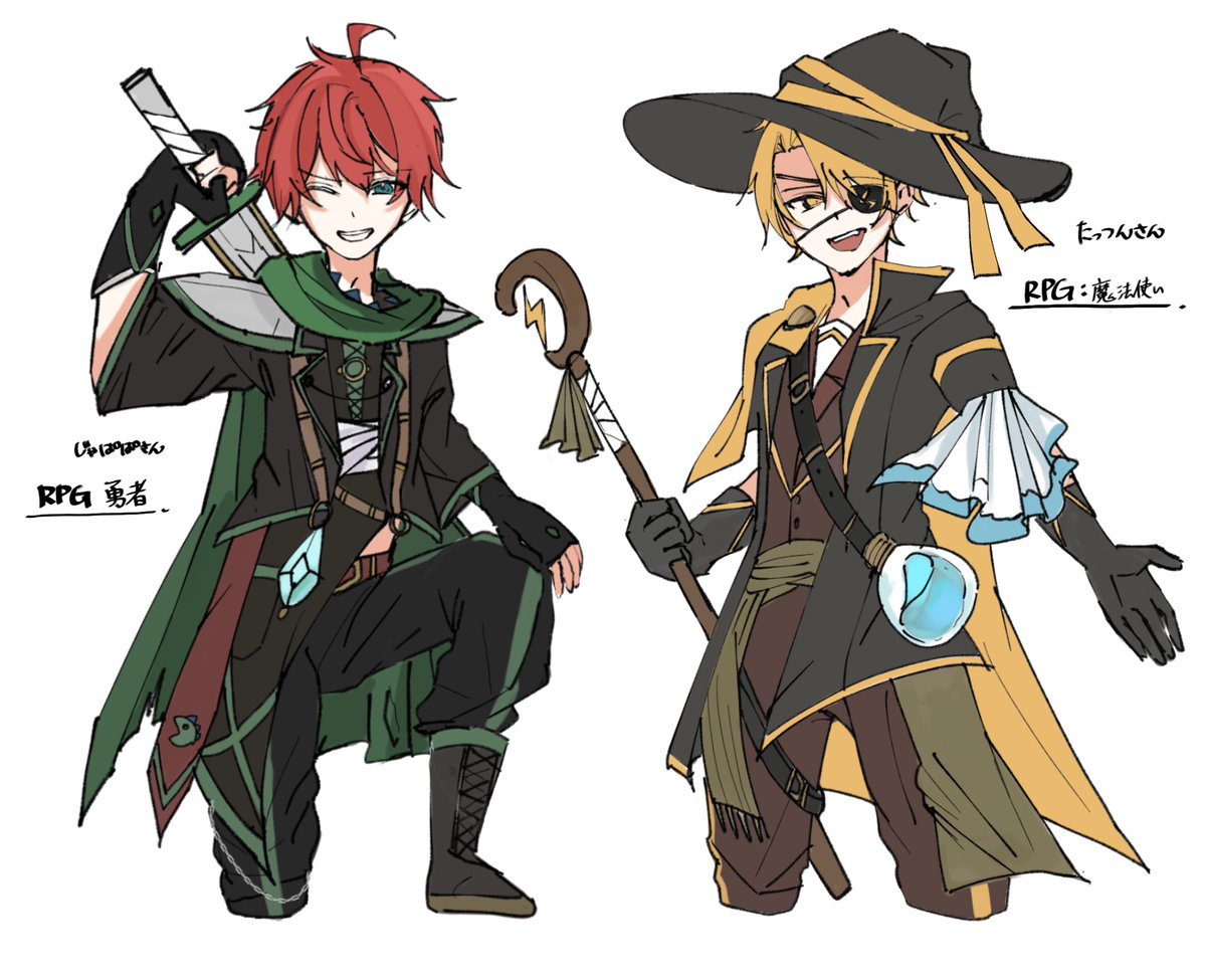 RPGっぽく異世界組を描こうとしてます！たっつんさん、じゃぱぱさん