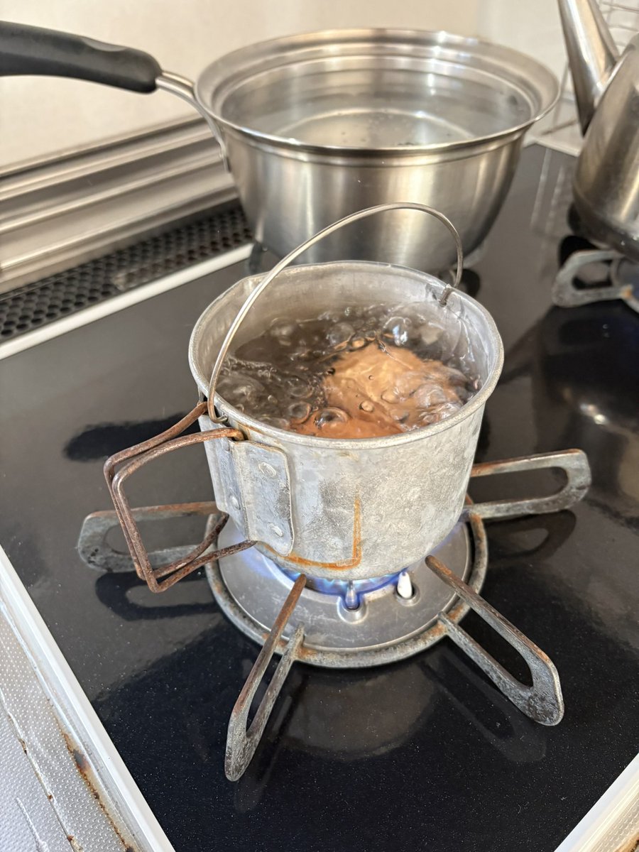 今から約50年前に買ったメタクッキー
知っている人いるかな？
度重なる引越しの断捨離を生き抜いて未だ現役です。
ボコボコですが。