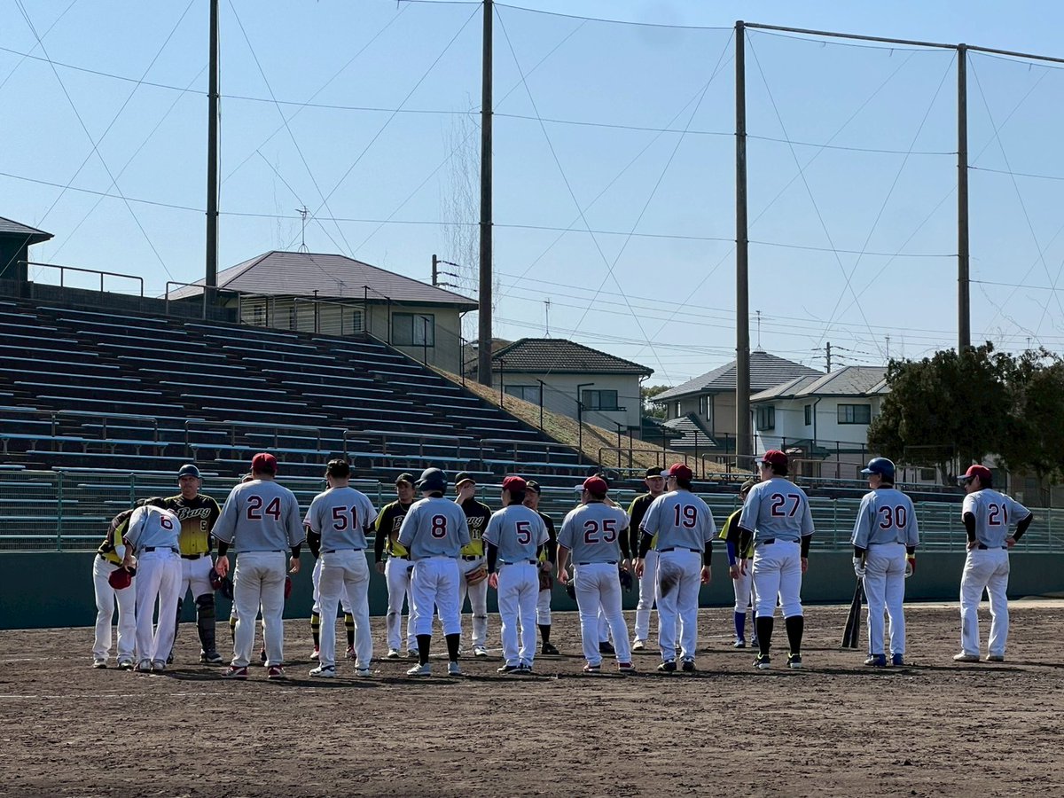 doublers_yakyu's tweet photo. 今年から中間ベースボールリーグに参戦することになりました。
今日が初戦でしたが、残念ながら敗北…

来週はトライバルリーグの初戦です。
勝利目指して頑張っていきましょう。
#福岡　#草野球　#メンバー募集中 https://t.co/3GfqVDnR2I