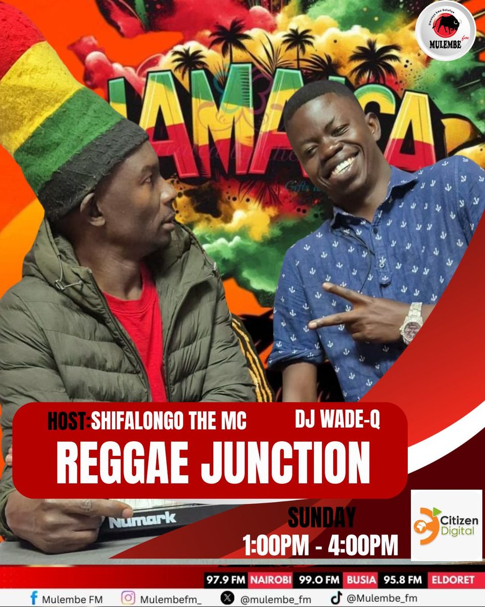 Mulembe_FM's tweet photo. #REGGAEJUNCTION
Ni amasaa ka okhunyola reggae ukiwa hapo baze,kamata jaba mapemaπ·si wajua tu nobody can stop reggae,reggae music ni sisi na sisi ndio reggae. https://t.co/uAkvURkDXc
