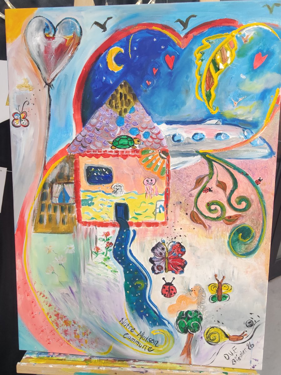 adc_68's tweet photo. Dîner du Vivre Ensemble - 50 adultes réunis autour du partage et du dialogue. Ensemble, nous avons crée l'œuvre “Notre Maison Commune”. Un symbole fort d’unité, de diversité et d’espérance. Le vivre ensemble se construit... autour d’une table. #VivreEnsemble #Mulhouse @mulhouse https://t.co/KJclTYfAmu