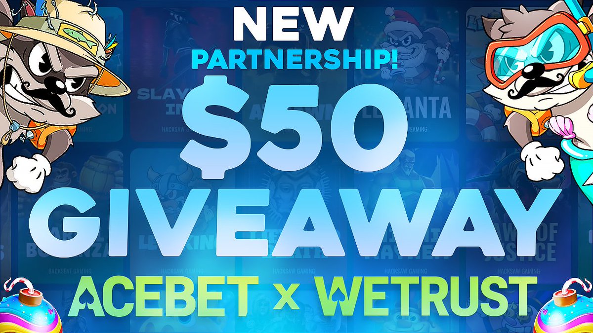 🚨 NEW PARTNERSHIP 🚨

Welcome to our new partner 👉 <a href="/acebet/">AceBet</a>

🎁 10% Deposit Bonus + VIP Perks

💸 $50 Giveaway to celebrate !

To participate:
🔁 Retweet
✅ Follow

🏆 $400 Bi-Weekly Leaderboard
👉 wetrust.gg/leaderboard

Join now: acebet.com/welcome/r/wetr…

Let’s go 🔥