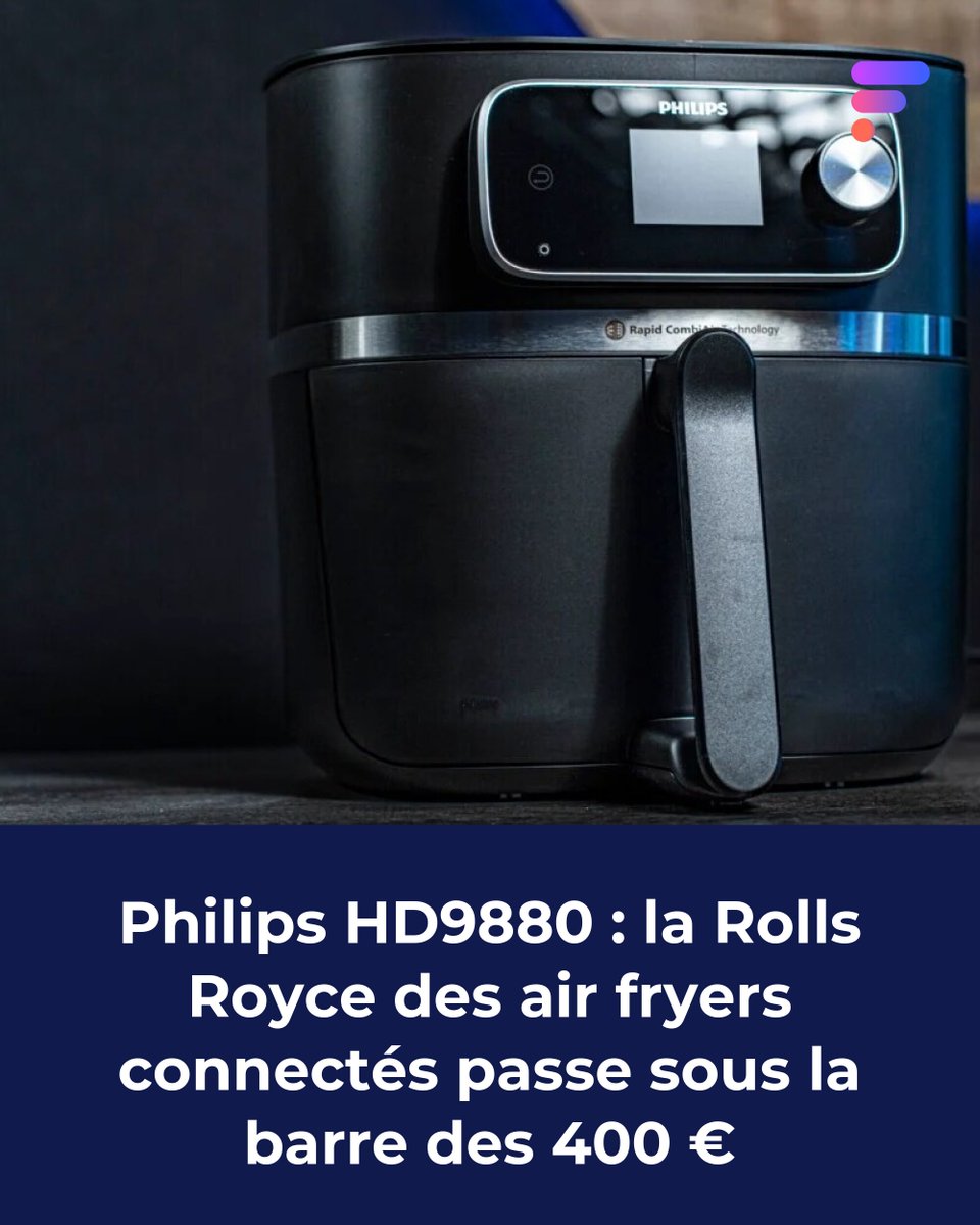 Le Philips HD9880 est un air fryer qu'on a adoré, et en ce moment, il est un poil moins cher 😋 #BonPlan
👉 l.frandroid.com/3Ch