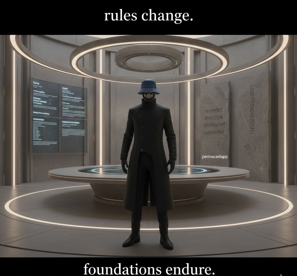 The internet never signed a constitution

So platforms wrote the rules

Access. Moderation. Visibility. Control

If governance lives inside private servers,
so does your history

The next phase isn’t more features,
it’s better foundations

That’s where <a href="/permacastapp/">Permacast.app</a> is focused.