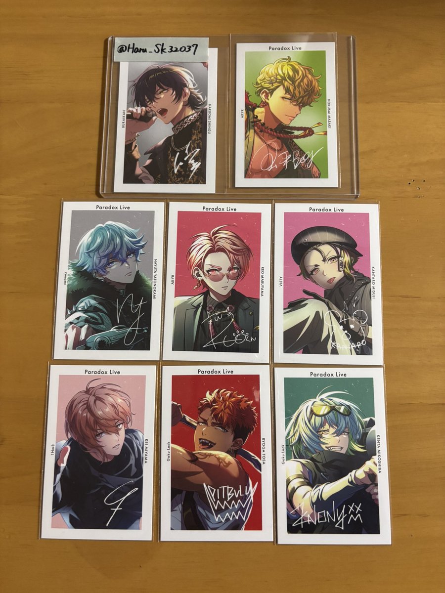 交換】Paradox Live パラライ 6周年 特典 サイン入りGプリ 譲:✩那由汰