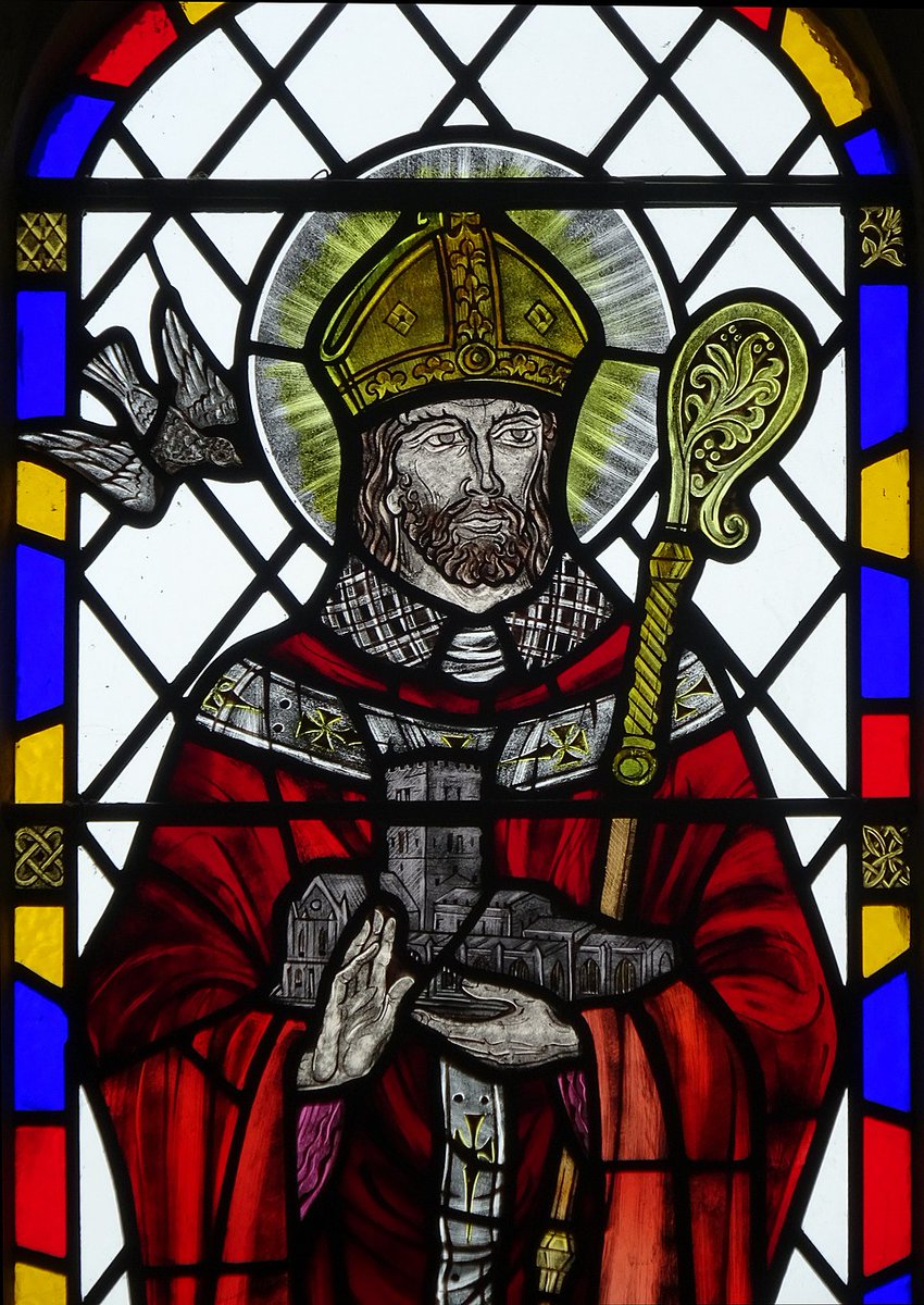 Dydd Gŵyl Dewi Hapus! Happy St David's Day!

The patron saint of Wales/Cymru, you can find depictions of him throughout Wales - like this  window from St David's Church in Blaenporth, Ceredigion.

📸 1 © Llywelyn2000 (CC BY-SA 4.0) 
📸 2 © Bill Nicholls (CC BY-SA 2.0)