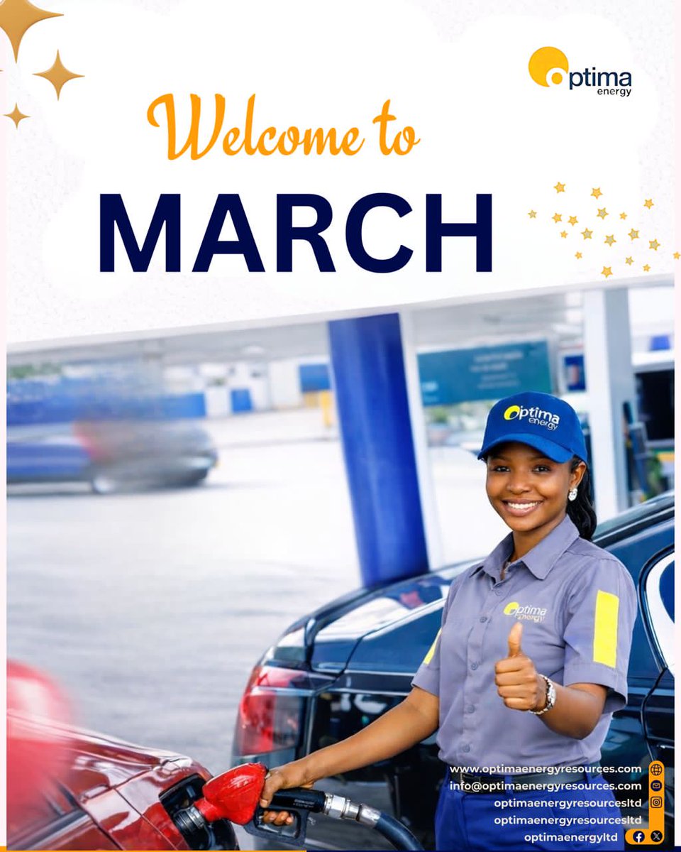 OptimaEnergyLtd's tweet photo. Welcome to March!

Wishing you a month filled with joy, growth, and success.
Have a great March!

#optimaenergy
#optimagas
#optimasolar
#downstreamoilandgas 
#solarenergy https://t.co/whdhxmkZ0p