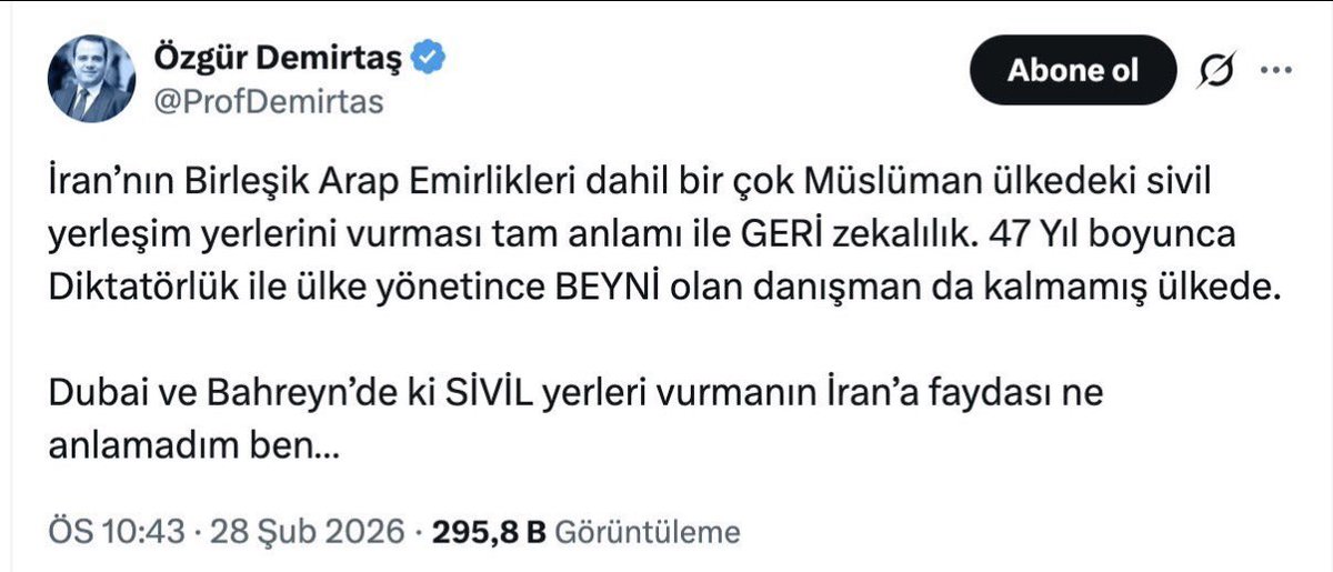 Kurtuluş Savaşı döneminde yaşasaydı 'Tam bağımsızlık hayaldir, mandacılık rasyoneldir' derdi; 68 kuşağı döneminde olsaydı 6. Filo'ya Hoş geldin diyenlerin safında dururdu. Bugün Twitter'dan matematik, bilim, rasyonellik adı altında küresel sermayenin ve batı merkezli sistemin