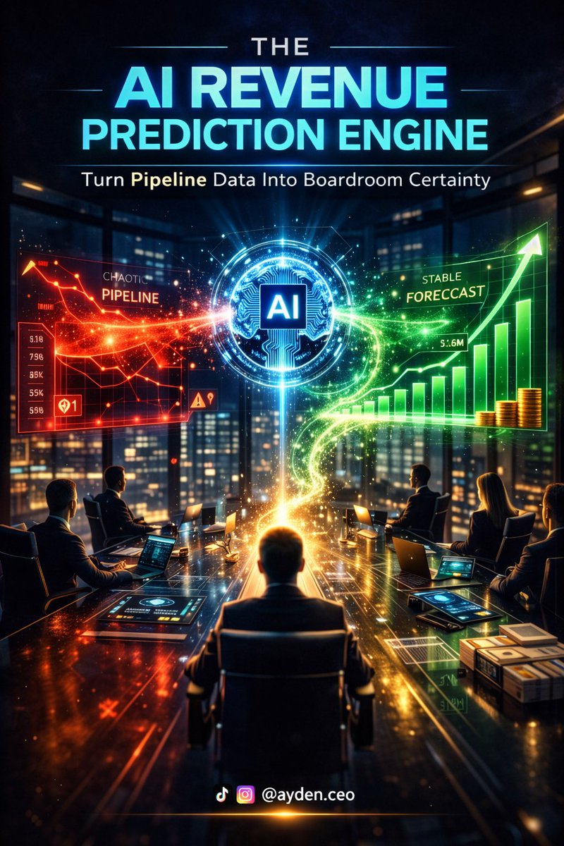 Most B2B forecasts are educated guesses.

Build AI RevOps engines.
Flag slippage early.
Sell revenue certainty on monthly retainers.

Uncertainty is expensive.

#RevOps
#B2BAI
#RevenueIntelligence
#RecurringRevenue
#AIOpportunity