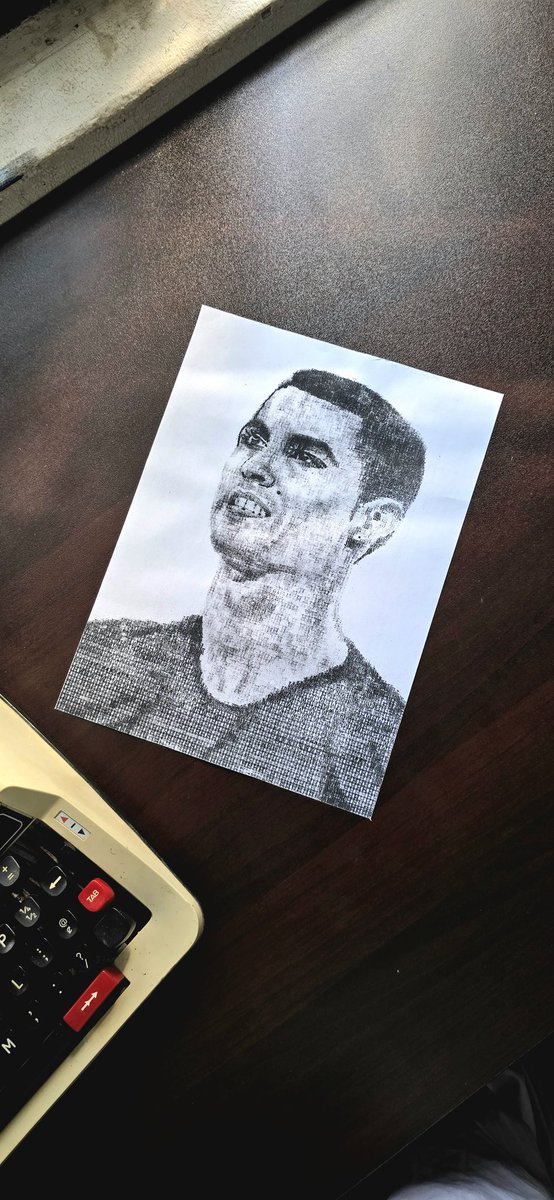 umar_artist33's tweet photo. "Thousands of keystrokes. One Legend. The art of discipline."

#cristianoronaldo  #CR7𓃵 #typewriterart  #asciiart  #ronaldoart  #GOAT 🐐 #siuu https://t.co/yDDYe8jgMf