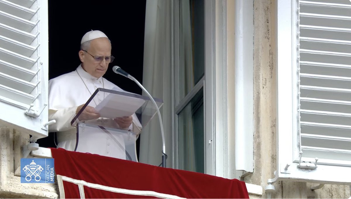 vaticannews_it's tweet photo. Il Papa all' #Angelus: "La Trasfigurazione anticipa la luce della Pasqua, evento di morte e di risurrezione, di tenebra e di luce nuova che Cristo irradia su tutti i corpi flagellati dalla violenza, sui corpi crocifissi dal dolore, sui corpi abbandonati nella miseria". https://t.co/C6gaCHihsM