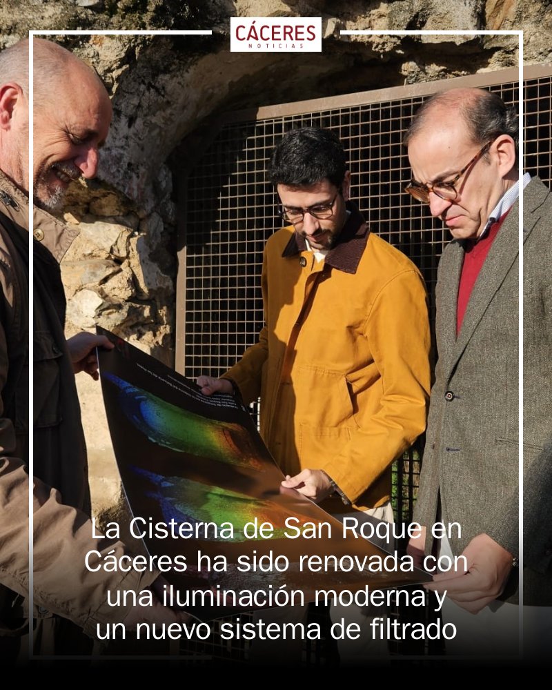 💡🌊 ¡La Cisterna de San Roque en Cáceres renace! Tras una profunda renovación con iluminación moderna y un nuevo sistema de filtrado, este patrimonio histórico vuelve a brillar. Un tesoro que celebra el 40 aniversario de la declaración de la ciudad... mrf.lu/S6H7