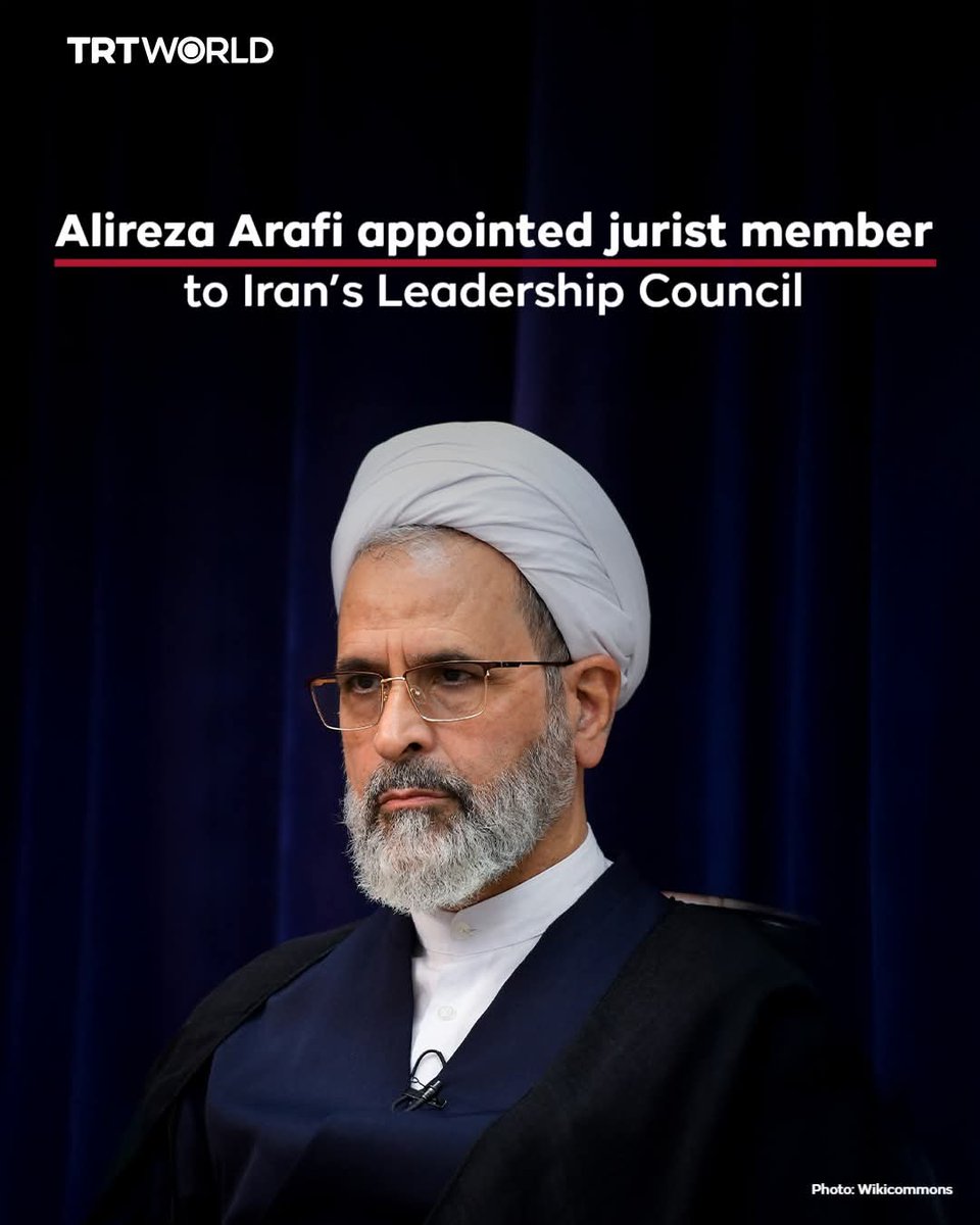 RoHefzu's tweet photo. Alireza Arafi was appointed on March 1 as the jurist member of Iran’s temporary Leadership Council following the killing of Ali Khamenei, according to Iranian media https://t.co/aUxgP8IvEK