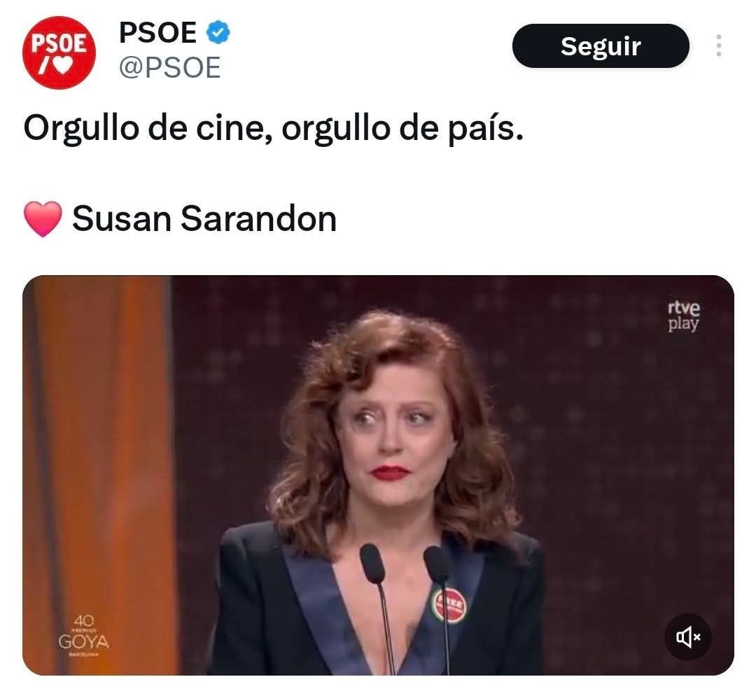 pepeluspain's tweet photo. Que alguien le explique a Susan Sarandon que los padres de Miguel Ángel Blanco, asesinado por la banda separatista-comunista ETA, tuvieron que llevarse sus restos a Orense porque los batasunos
iban a su tumba a mencionarle encima... @SusanSarandon https://t.co/M3Mag1qvP1