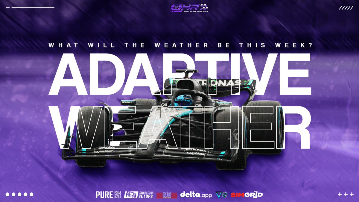 OneHubRacing's tweet photo. TONIGHTS WEATHER π¦οΈ
OHRβs League Adaptive Weather System π
Track: Australia π¦πΊ
Qualifying: Clear βοΈ
Race: Clear βοΈ
That means these set of conditions will be chalked off the possibilities that remain for the rest of the season β
#AdaptiveWeather #Weather https://t.co/DuDrrLh6jX