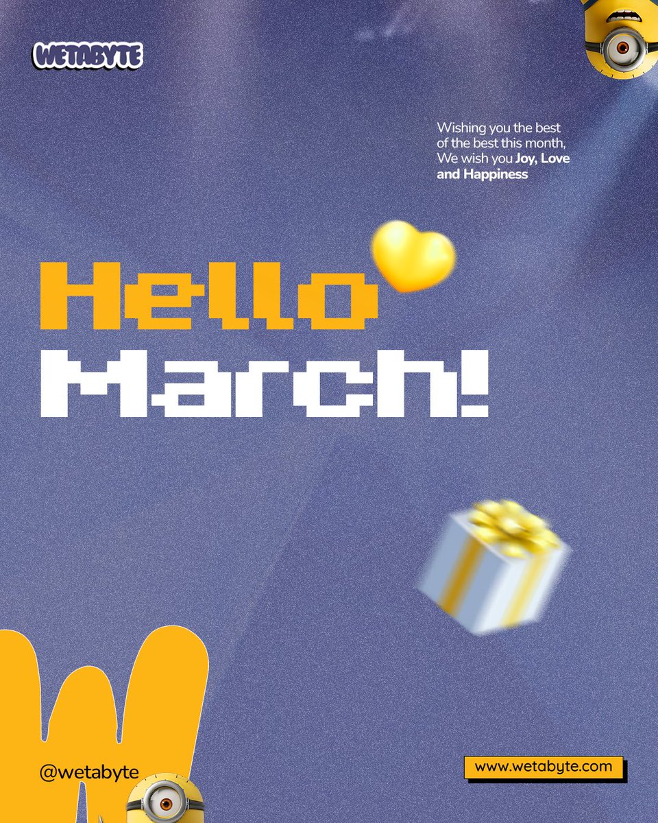 wetabyte's tweet photo. Hello March ✨

New month, fresh momentum, and bigger growth goals for your brand.

#wetabyte #digitalmarketingagency #socialmediamarketing #brandgrowth #contentmarketing https://t.co/9QNw83vdtk
