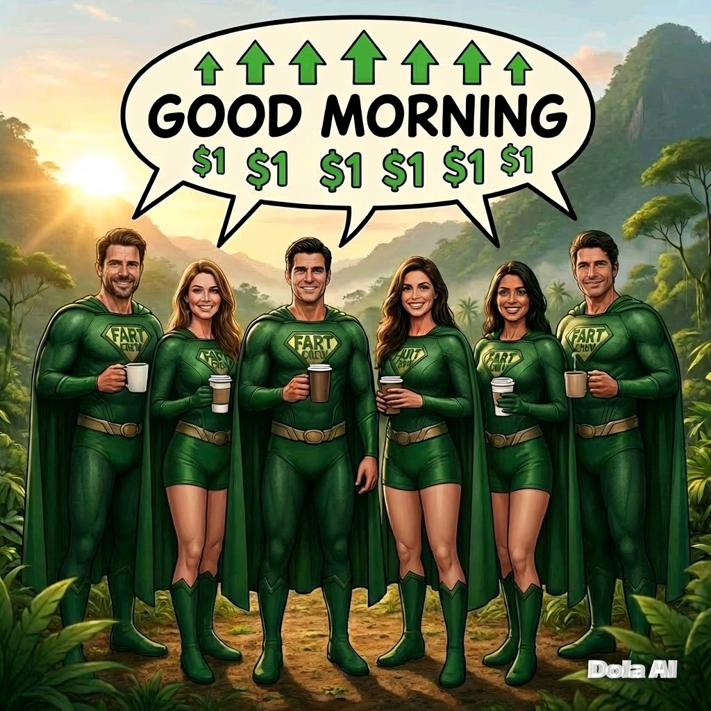 Fart_Crew's tweet photo. GM #fartcrew #crypto #memecoin1000x https://t.co/m713hN9uZb