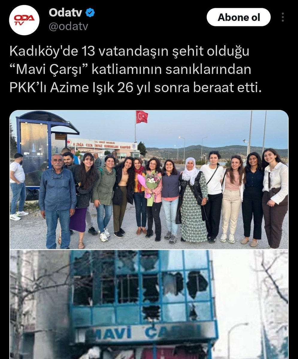 Otuzhane2's tweet photo. Asabiyesine bak Avm patlatanı serbest bırakıyor, 2019da müebbet verip 2025 yılında serbest bırakıyor. Örgütün dağ kadrosu 30 seneden beri dağda yaşıyor. Hangi asabiye bu. Ben burada sahadan konuşuyorum. Görüp göreceğiniz ahmak nesil artık yok. Kendi kuşağımıda katıyorum++ https://t.co/WhQT3BQm5A