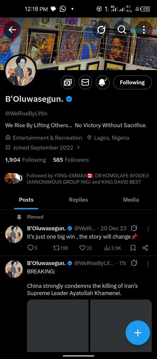 Adeyanjuadek86's tweet photo. @NextNigeriaPre @WeRiseByLiftin Done https://t.co/yq4DhaxYuy