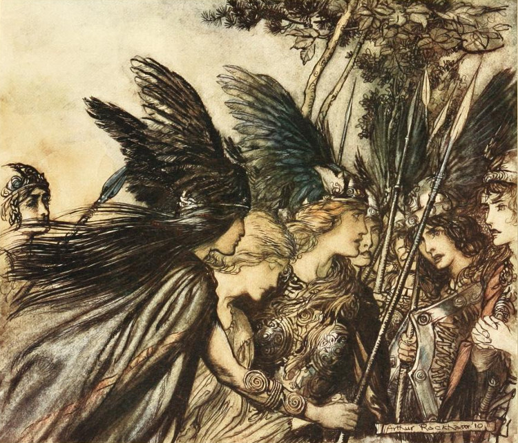 ArthurRackham's tweet photo. He nears, he nears, in fury! https://t.co/tpROPHQg5q https://t.co/O8gCJhVYfK