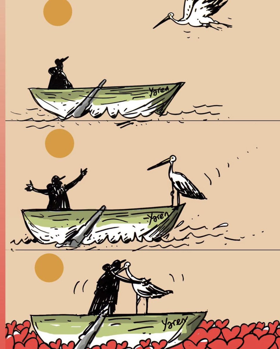 Yaren Leylek’in karikatür versiyonu…