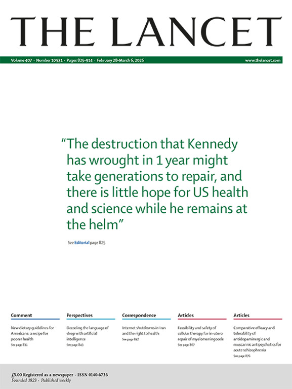 La distruzione che #Kennedy ha provocato in un anno potrebbe richiedere generazioni per essere riparata. 
E c’è poca speranza per la #salute e la #scienza negli Stati Uniti finché resterà al comando

thelancet.com/journals/lance…