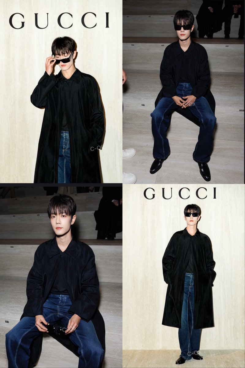 Handsome global brand ambassador #XiaoZhan
Photos taken by fashion blogger C-Oli

#XiaoZhanMFW26 #GucciFW26 #MFW #XiaoZhanxGucci #GucciPrimavera <a href="/gucci/">gucci</a>