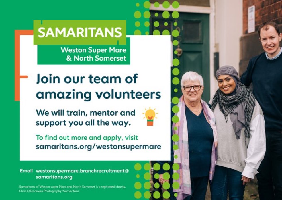 Samaritans of Weston Super Mare & North Somerset tweet media