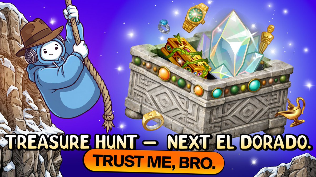 💎Treasure Hunt is live. There are no saves or cheats. 🎁 You open