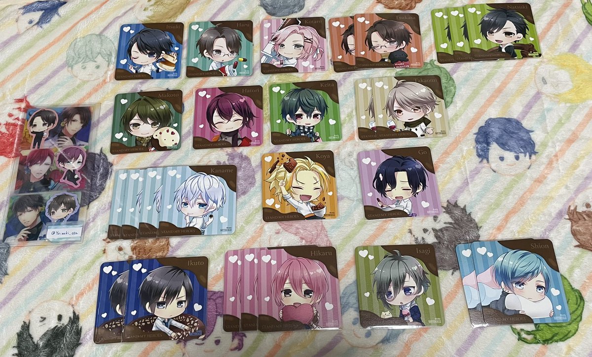 交換】スタマイ VD WD 特典 コースター 譲:*青山.夏目.〇由井.〇朝霧2