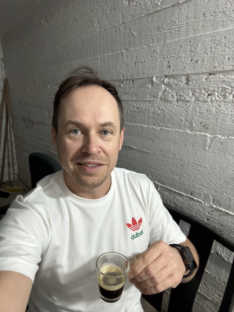 BorisTheDevX's tweet photo. Nothing beats a cup of espresso in a bomb shelter before starting the workday.

A reality of being a SWE in Tel Aviv right now.

How’s your morning routine holding up?

#softwareengineering #softwaredevelopment #telaviv https://t.co/OgXvlpI8Fz