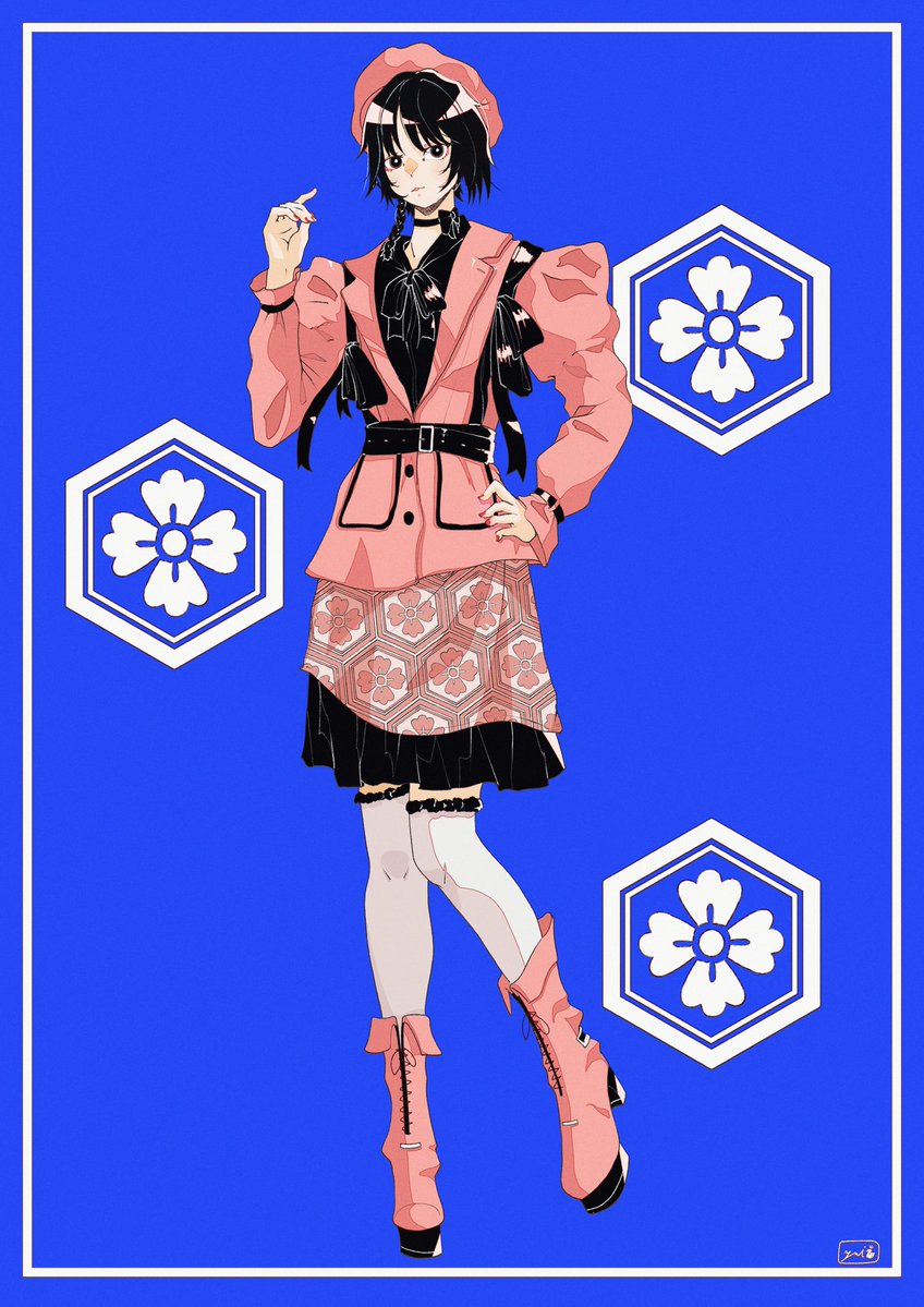 🎀💙 #イラスト