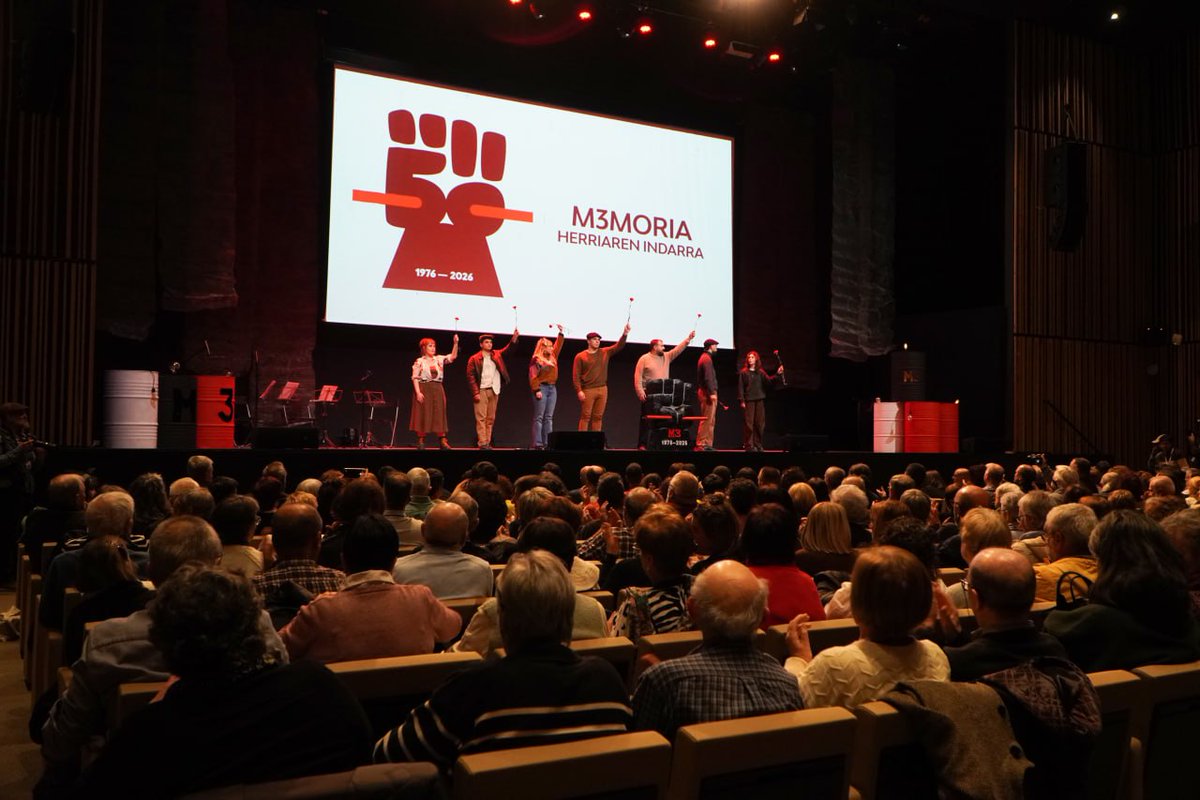 1️⃣9️⃣7️⃣6️⃣-2️⃣0️⃣2️⃣6️⃣

#M3MORIA ✊🏿🌹✌🏿
HERRIAREN INDARRA

❤️‍🔥 Mila esker Gasteiz!