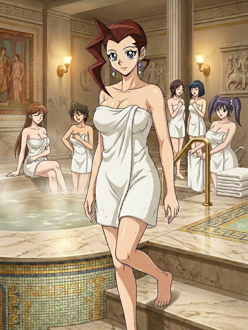 Who remembers Fonda Fontaine, the female teacher at the Duel Academy?
I remember the girls' dormitory being essentially a luxury suite.

PS: Who recognizes the girls in the back?

#yugioh #yugioh_gx #gx #fonda_fontaine #anime #fanservice