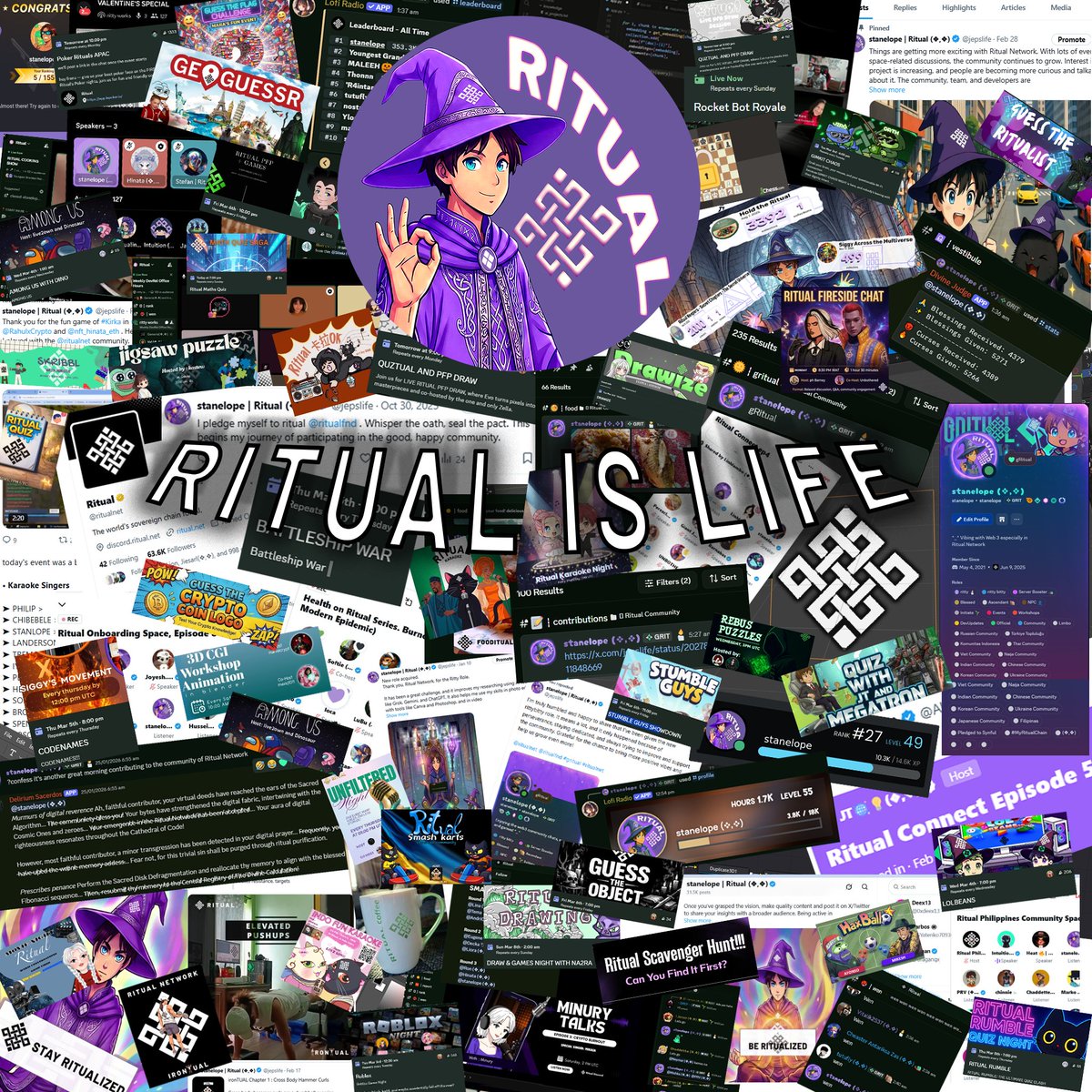 jepslife's tweet photo. Ritual is Life 

Participating in various community events has become my daily routine. From DevRel workshops and Ritual Academy sessions to Tech 101 classes, 3D animation workshops, mental health talks, karaoke nights, and lively X Spaces like Ritual Connect and gRitual Hangout , the list goes on! We also dive into fun games and activities such as Smash Kart, Kirka, chess, Haxball, and many more.

As we spend time together, we keep learning from one another and building real connections. Different niches, cultures, beliefs, and innovative use cases are constantly explored, created, and strengthened. It feels like we’re developing relationships that range from casual chats to deep collaborations, all with the flexibility to bring the community alive on our own schedules.

Not everyone understands new concepts right away unlike those with broader experience or big potential in fields like modern cryptography. But here’s the beauty, everyone has potential. It’s simply a matter of showing up consistently and putting in the effort to achieve great things.

I’m truly happy and grateful to be part of this growing Ritual Network community! 🚀 #bullish

@ritualnet @ritualfnd #ritual #RITUALisLIFE