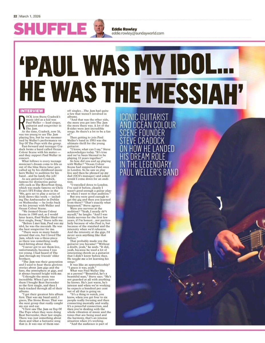 Steve Cradock tweet media