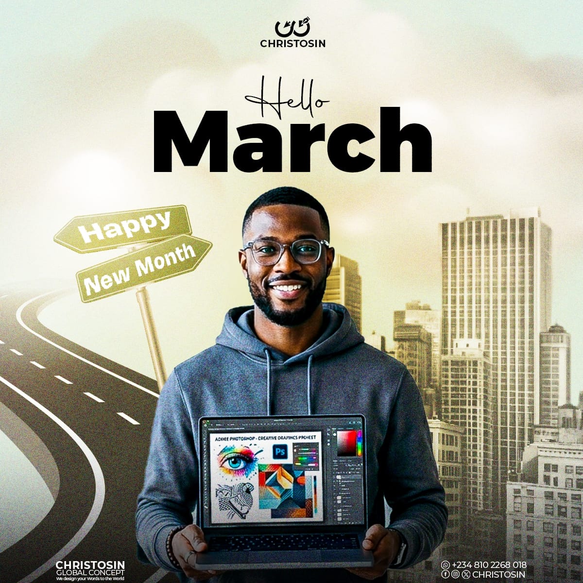 OginniOlawaleJ1's tweet image. Hello March 🌟

Fresh start, fresh wins, no limits, just grace and results. May God bless your hustle and crown your efforts with success. Amen.

Christosin Global Concept 
I Design. I Brand. I Print.

#HelloMarch #NewMonth