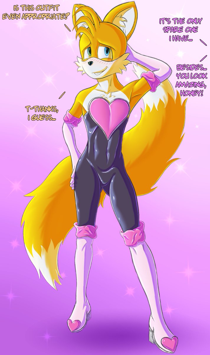 xoFrehpyC's tweet photo. Looks like Tails' baggage got lost at the airport... Thankfully, Rouge has a spare outfit to help her friend :3
Commission for Vearon
#sonic #tails #miles #prower #commission #furry #artmoots #SonicTheHedgehog https://t.co/pa7tIx13uM