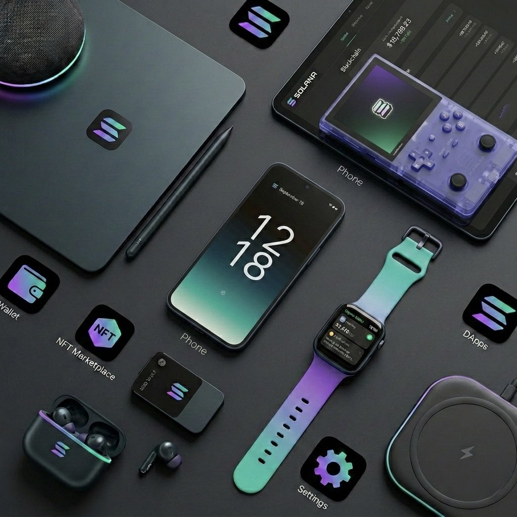 Right now <a href="/solanamobile/">Seeker | Solana Mobile</a> has the phone.

But the Solana ecosystem is already going way bigger.

Builders are shipping real hardware on top of Solana, like the PSG1 gaming handheld from <a href="/playsolana/">Play Solana | PSG1</a>.

Imagine this exploding into a full unified Web3 lineup over the next few years:

-