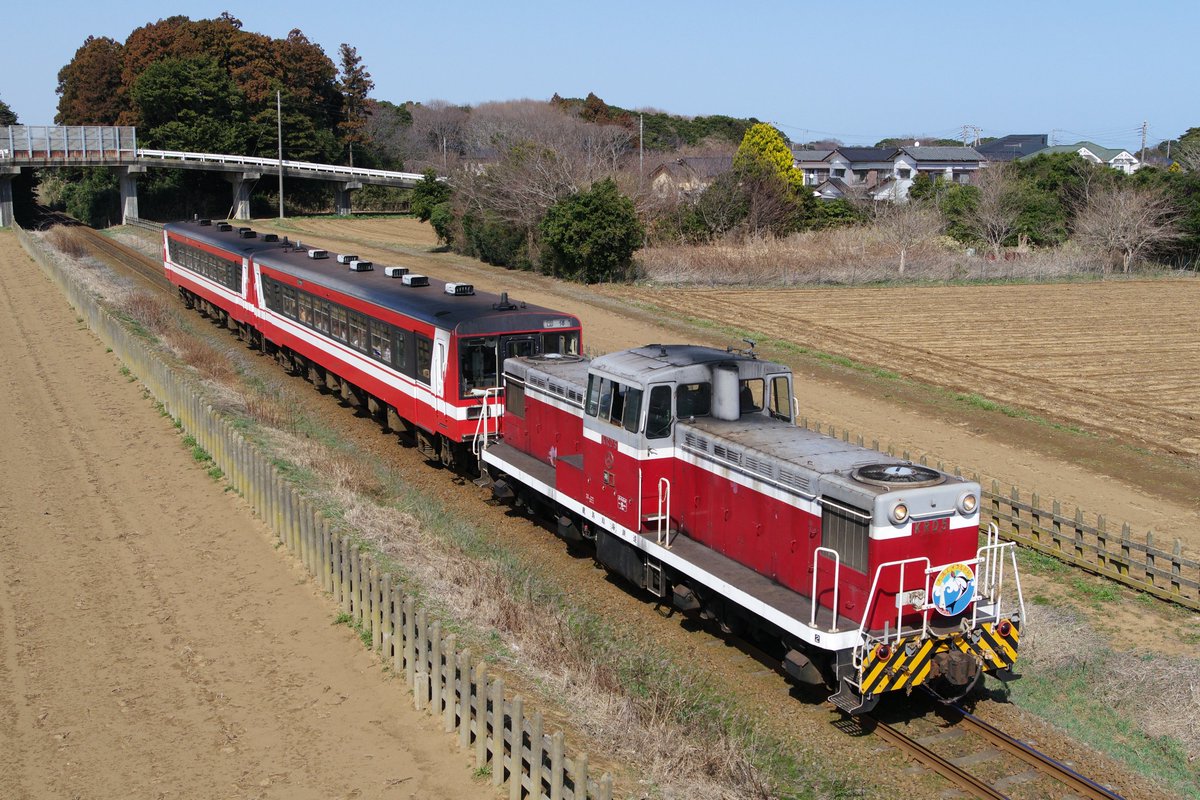 2026/03/01 鹿島臨海鉄道 KRD5 + 6000形 2B (+KRD64-1) DL急行 大洗