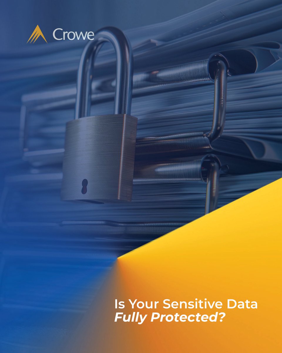 CroweKSA's tweet image. Your sensitive data is our priority. We ensure strict confidentiality through secure systems and controlled access at every stage. #ClientTrust #crowe 
 معلوماتك الحساسة أولويتنا. نضمن سرية تامة عبر أنظمة آمنة وصلاحيات وصول محددة في جميع المراحل. #حماية_البيانات #تقييم