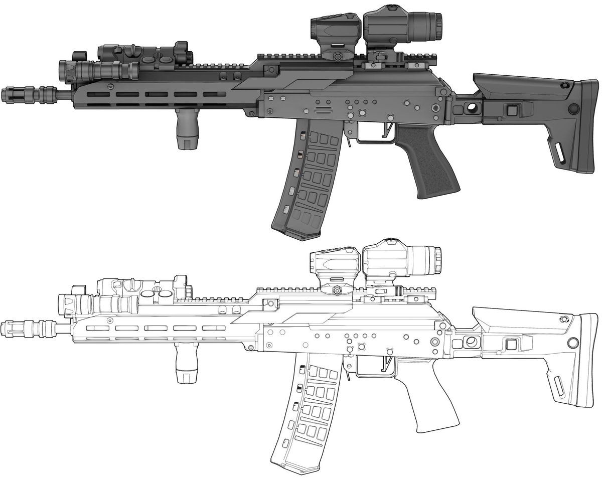 AK-19 chassis system concept art