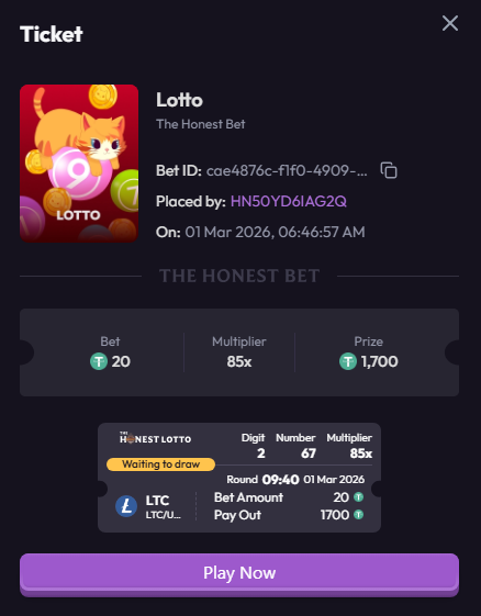 ROnfroy2X's tweet photo. Day 14 Early believers always win. 67.
#thehonestlotto $LTC/USDT https://t.co/YZ7LmIEuIQ