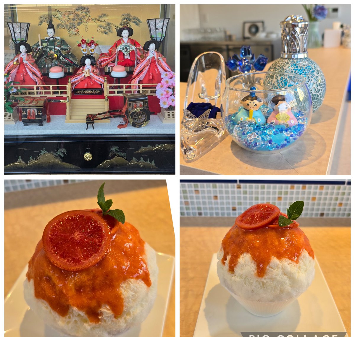 03110615kuro's tweet photo. KORICAFEANNIVERSARY
ひな祭りver.2～苺とさくらもち～🎎
ブラオレ ｺﾞﾙｺﾞﾝｿﾞｰﾗ🍊
今日から3月に入りひな祭り氷が食べたくて🍧🩵
あんこにさくらと旬と季節を味わえた美味しさでした🌸🍧
ブラオレの柑橘も絶品氷🍊💛
店内に飾ってあった雛人形も綺麗です🎎
#KORICAFEANNIVERSARY https://t.co/DPbtchYh9V