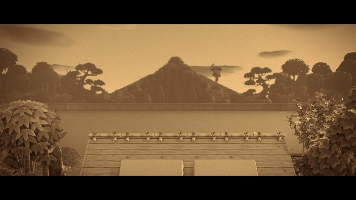 oni_amanatto's tweet photo. ウリと富士山

#ACNH #あつ森 #和風島 https://t.co/6WyNM4Tbly